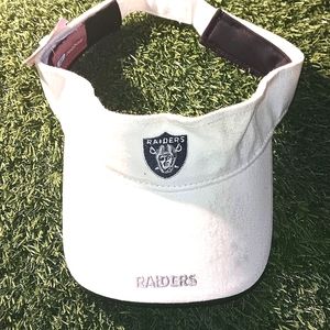Oakland Las Vegas Raiders White Golf Visor Hat Cap New Tags